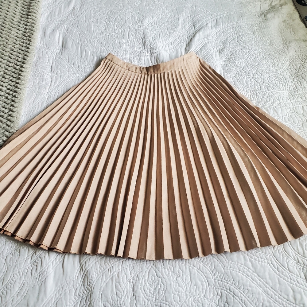 Suede aline skirt